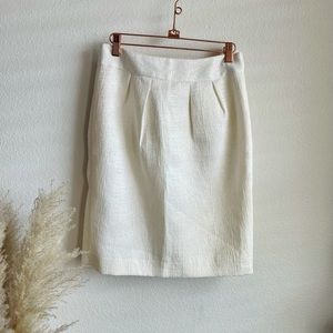 Banana Republic Career Skirt Ivory Size 4